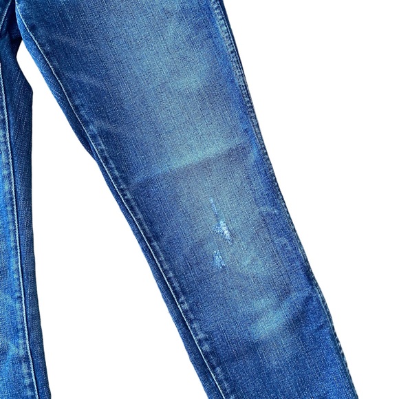 Madewell 10" High Rise Skinny Jean with Asymmetrical raw hem size 25 - Picture 7 of 15